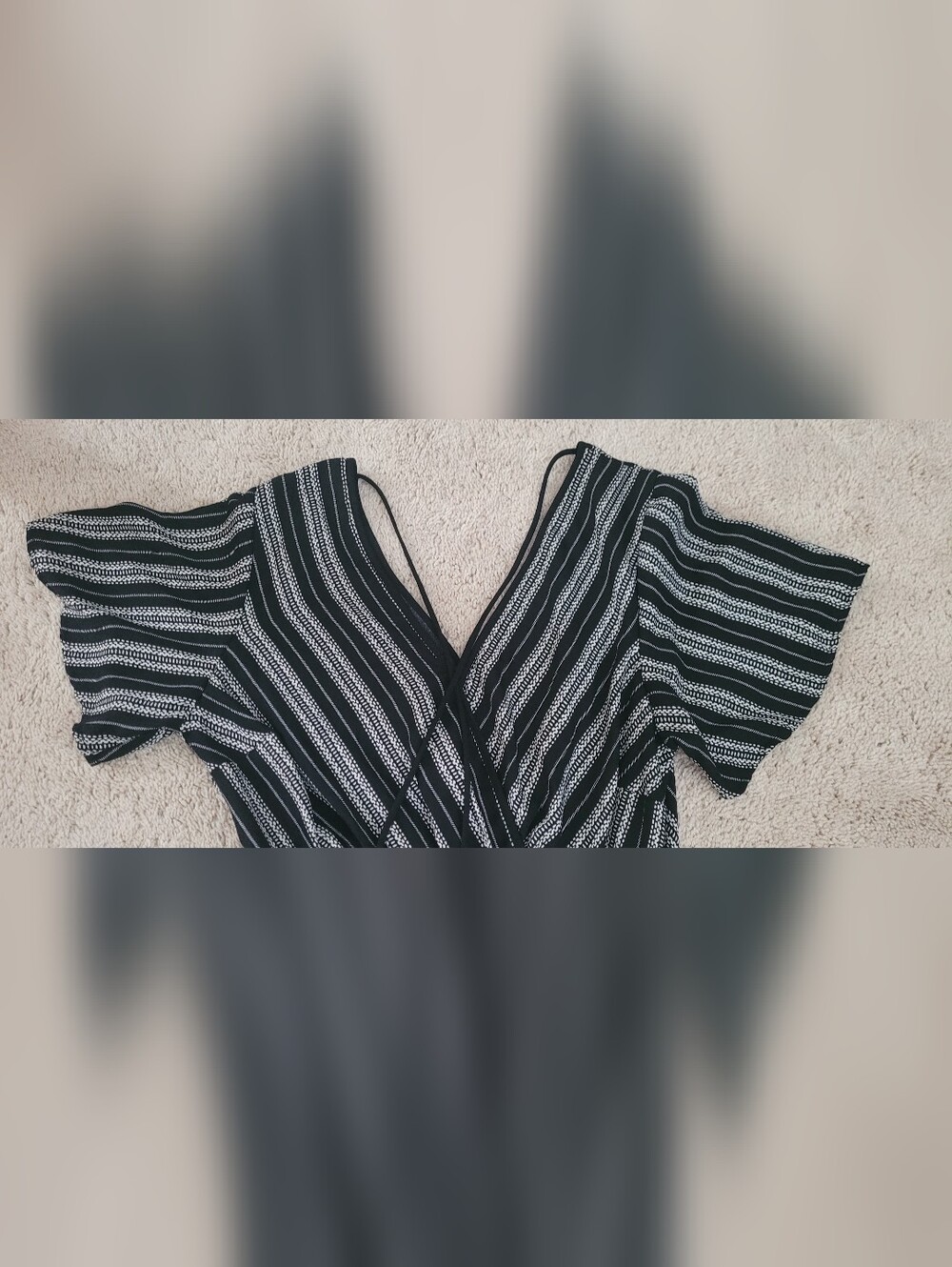 Xhilaration Striped Pant Jumpsuit, L - Picture 5 of 10